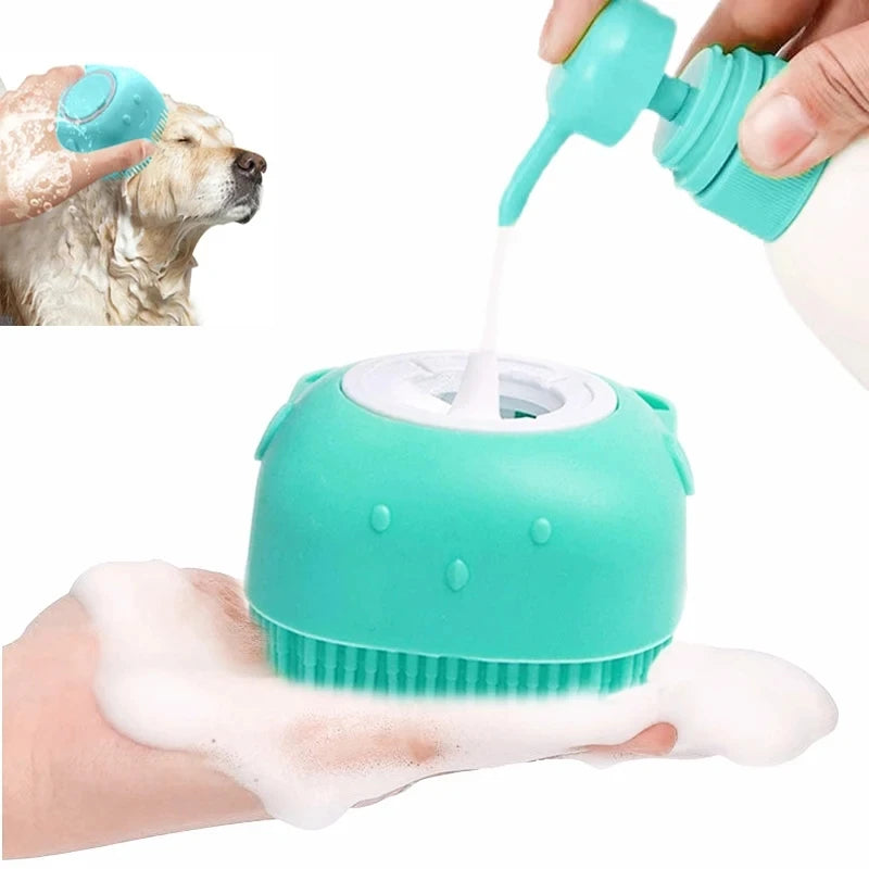 Pet Bathing Brush Soft Silicone Massager