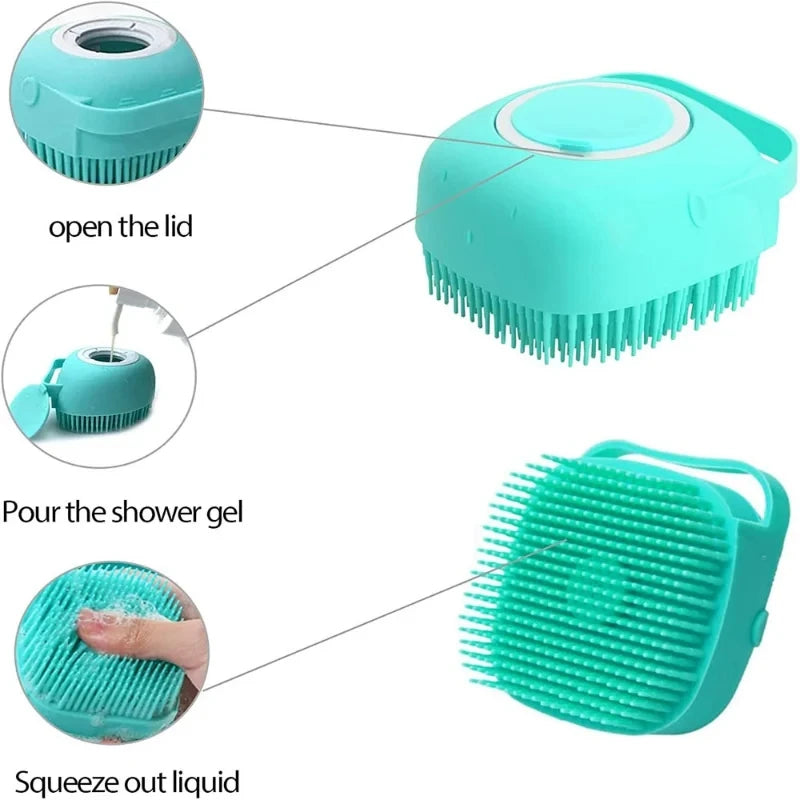 Pet Bathing Brush Soft Silicone Massager