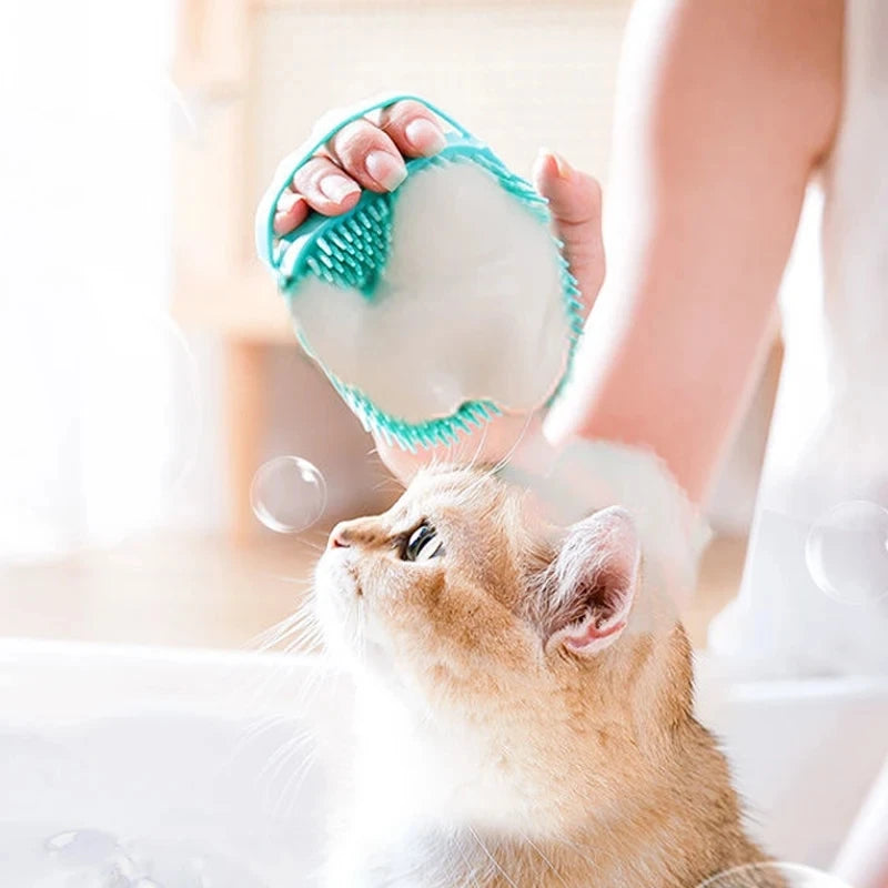 Pet Bathing Brush Soft Silicone Massager